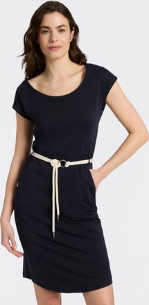 Ragwear Minikleid RAGWEAR LILITHE O, Damen, Gr. XXL, N-Gr, navy, Jersey, Obermaterial: 50% Baumwolle, 50% Modal, unifarben, kniefrei, Rundhals, Kleider Minikl