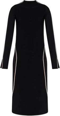 Sportmax Kleedjes, Dames, Zwart, M, Leer, Operoso Jurk