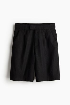 H&M Elegante Shorts aus Leinenmix - Schwarz