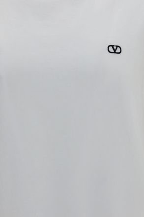 Valentino Mens T-Shirt Vlogo Cotton White T-Shirts And Polos