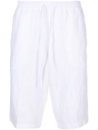 120% Lino mid-rise linen bermuda shorts - men - Linen/Flax - 46 - White