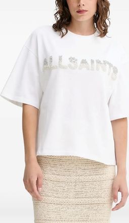 AllSaints T-shirt Amelie con decorazione - Bianco
