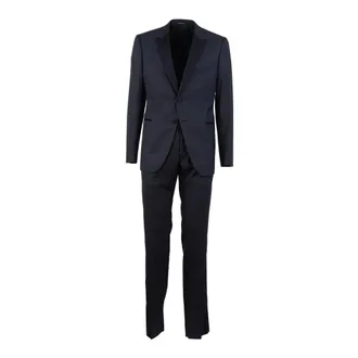 Emporio Armani Heren, Pakken, Blauw, Maat: 2XL