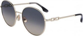Victoria Beckham Womens VB231S-756 VB231S 58 756 Sunglasses - Silver - One Size