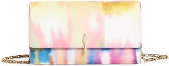Christian Louboutin Bettina Tie Dye Patent Leather Wallet on a Chain in M023 Multi/gold at Nordstrom