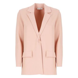 KANGRA Pink Cashmere Blazer for Woman - female - Kangra - Blazers - Pink - M - Jackets