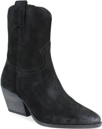 Zigi Soho Vira Western Boot in Black Suede at Nordstrom, Size 11