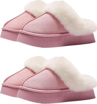 Generic Cartoon male and female night evil cotton slippers autumn and winter household cotton slippers (1)
