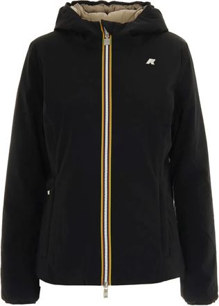K-Way Piumino Lily con cappuccio - Nero