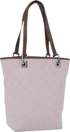 Gucci Pre-owned Tote Bags, female, Purple, Size: ONE SIZE Pre-owned Canvas Tote Bag
