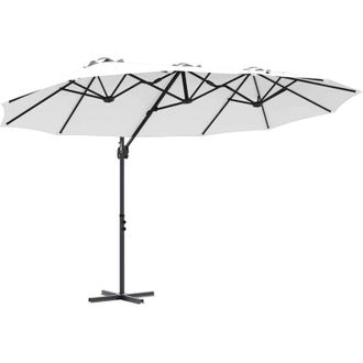 vidaXL Parasol De Jard&iacute;n Tipo Cantilever Arena 372 X 198 X 243 Cm Vidaxl