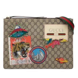 Gucci Pre-owned Clutches, female, Beige, Size: ONE SIZE Pre-owned Crossbody Bag