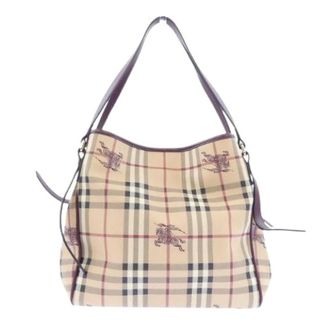 Burberry Pre-owned Shoulder Bags, female, Beige, Size: ONE SIZE Pre-owned Shoulder Bag