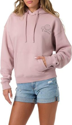 O'Neill Sunshell Relaxed Fleece Graphic Hoodie in Orchid at Nordstrom, Size Xx-Large