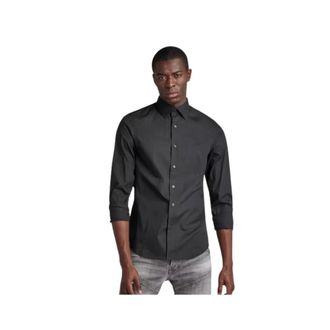 G-Star Dressed Super Slim Overhemd - Heren - Casual Overhemden - Zwart - XS - Overhemden