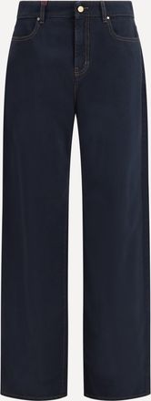 Max Mara Baggy Pants in pure cotton satin Female 42