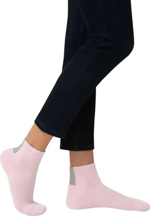 Hue Air Cushion 3-Pack Mini Crew Socks in Parfait Pink at Nordstrom, Size 9