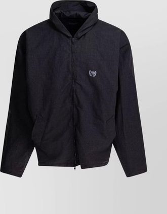 Balenciaga hooded jackets with long sleeves and side pockets