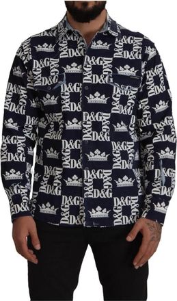 Dolce & Gabbana Casual Shirts - Heren - Casual Overhemden - Veelkleurig - S - Katoen - Overhemden