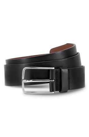 Allen Edmonds Broadway Avenue Leather Belt in Black Calfskin at Nordstrom, Size 32
