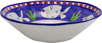Arcucci poiseidone blue salad bowl 32 cm