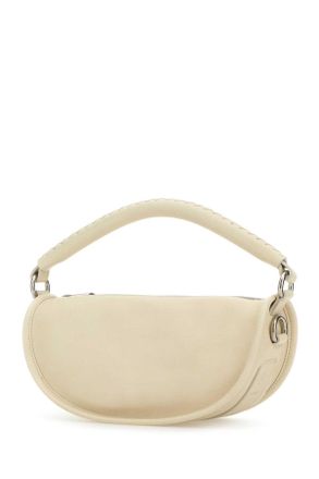 Burberry Womens Ivory Leather Handbag Soap Borse A Mano