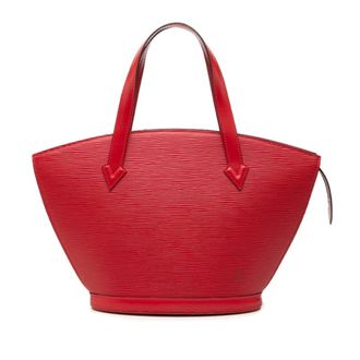 Louis Vuitton Castilian Red Leather Tote Bag (Pre-Owned)