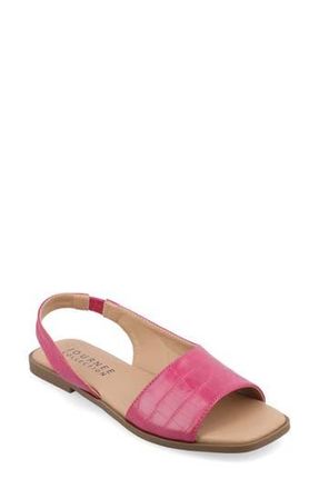Journee Collection Brinsley Slingback Sandal in Pink at Nordstrom Rack, Size 8.5