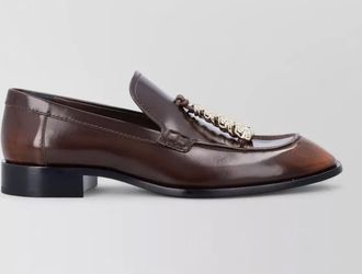 Loewe leather loafers