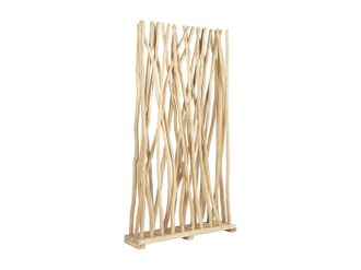 Vente-Unique Biombo de madera de teca - Ancho 100 x Prof. 25 x Alt. 180 cm - Natural - GAYANA