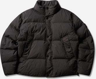 Stone Island Men s Crinkle Reps NY Down Jacket Lead Grey