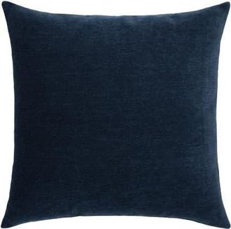 Elaine Smith Luxe Velour Plush Chenille Indoor & Outdoor Woven Accent Pillow in Indigo at Nordstrom, Size 20X20