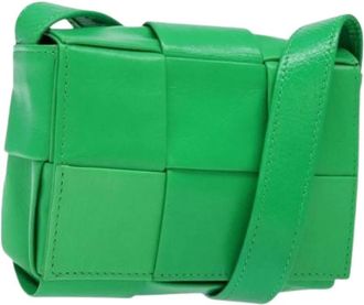 Bottega Veneta Pre-owned Cross Body Bags, female, Green, Size: ONE SIZE Pre-owned Vintage Shoulder Bag