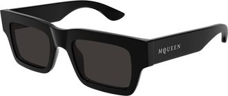 Alexander McQueen AM0508S 001 Mens Sunglasses Black Size 50 - Free RX Lenses - Free RX Lenses