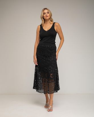 Tantra Gehaakte midi rok