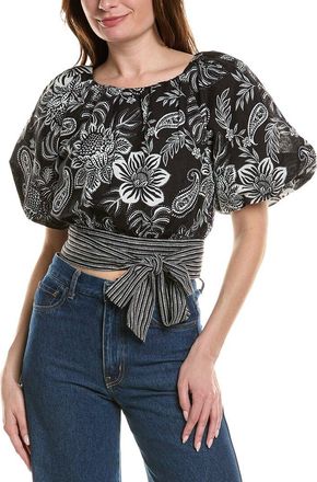 Tyler B&ouml;e Hannah Linen-Blend Top