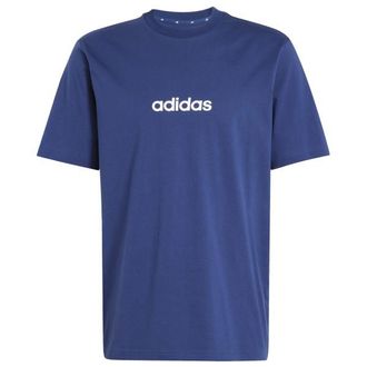 adidas Linear Single Jersey Tee T-Shirt f&uuml;r Herren | blau