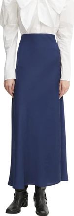 Bruuns Bazaar Acacia BB Joanelle Rok - Dames - Maxi Rokken - Blauw - M - Polyester - Rokken