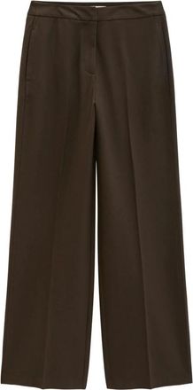 Marc O'Polo Pantaloni Flanella Gamba Larga - - Trousers - Donna - Marrone - S