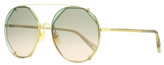 Chlo&eacute; CH0041S Clip-On Round Sunglasses - Gold
