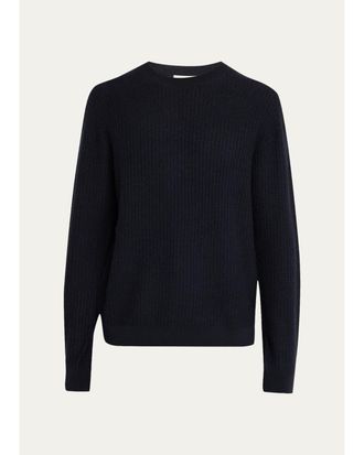 Frame Denim Textured Wool Crewneck Sweater