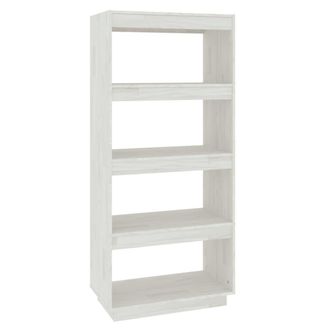 vidaXL Vidaxl - Estanter&iacute;a/divisor De Espacios Madera Pino Blanco 60x35x135 Cm