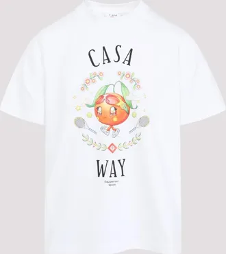 Casablanca White Short Sleeve T-shirt