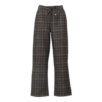 Max Mara Jogging Wijde Broek - Dames - Wijde Broeken - Veelkleurig - XS - Wol - Broeken