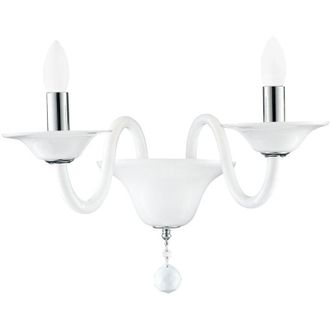 Fan Europe Fan Europe - Applique soffio in vetro bianco