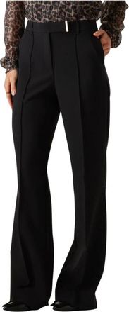 Aaiko Chantalle R PES 345 Wide Broeken - Dames - Wijde Broeken - Zwart - M - Polyester - Broeken