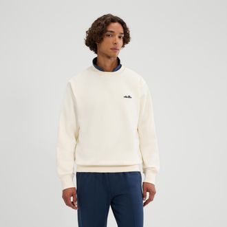 Ellesse Sweatshirt ELLESSE CORCOLLE SWEATSHIRT, Herren, Gr. XXL, sanftes wei&szlig;, Obermaterial: 85% Baumwolle, 15% Polyester, normal, Rundhals, Sweatshirts Sweat