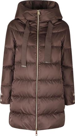 Herno Piumino a linea A - - Coats - Donna - Marrone - M