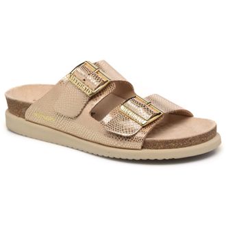 Mephisto Mephisto Hester Metallic Leather Womens Toe Post Sandals - Light Sand - Size:UK 3.5