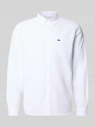 Lacoste Regular Fit Freizeithemd aus reiner Baumwolle in Weiss, Gr&ouml;&szlig;e 39